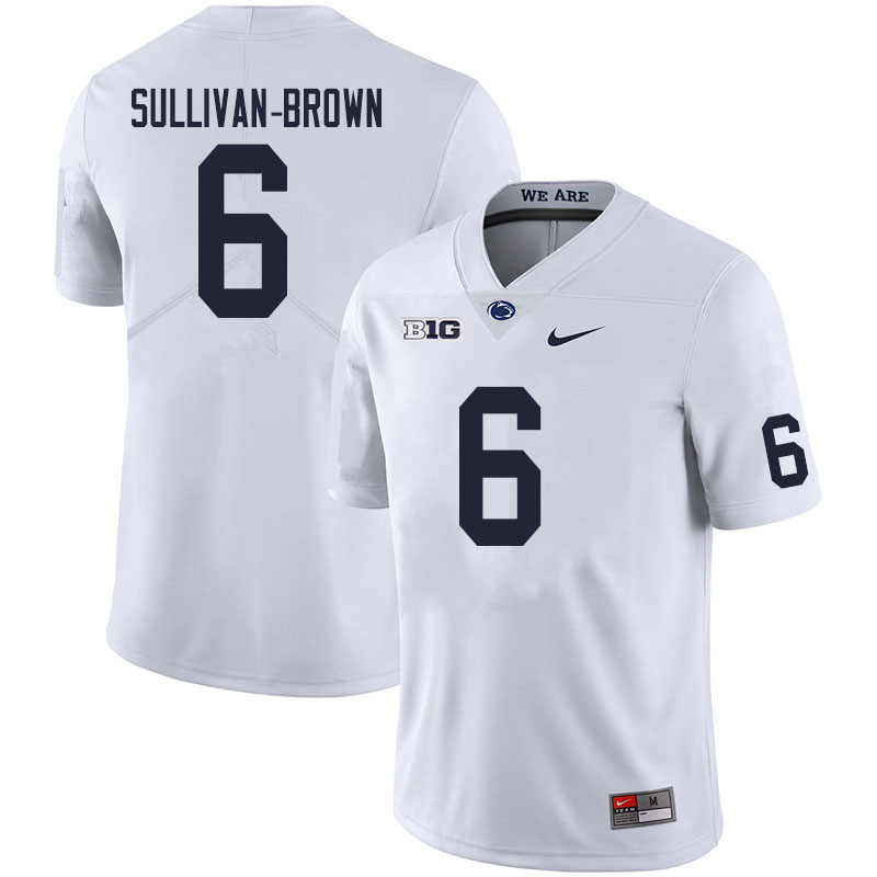 NCAA Nike Men's Penn State Nittany Lions Cam Sullivan-Brown #6 College Football Authentic White Stitched Jersey VDC5398ZF